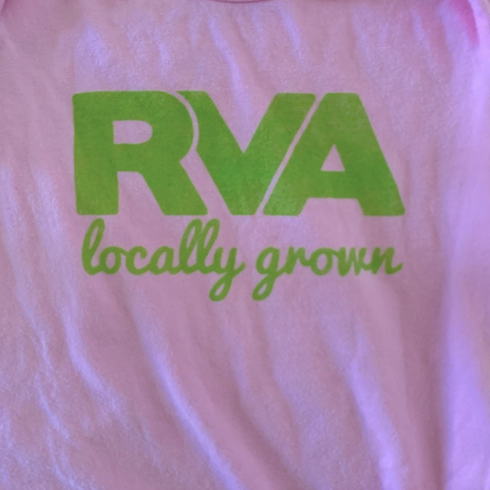 RVA onesie - pink/green 12 month - richmond va